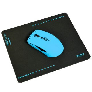 PORT CONNECT Neon bezdrátová myš, 1200DPI + podložka