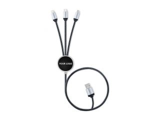 Nabíjací kábel USB LED 3v1 UC034