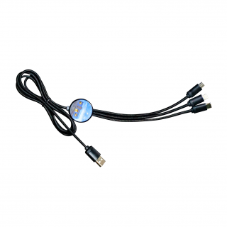 Nabíjecí USB kabel LED 3v1 UC044