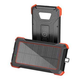 Solární powerbanka s bezdrátovým nabíjením 10000mAh